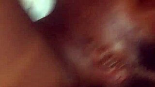 Ebony babe with huge ass rides massive black cock passionately