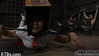 Gal Strips Inside Cage With Clothes Ripped Off