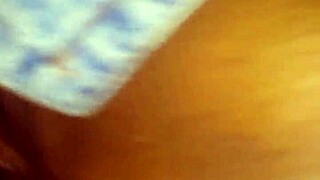 Ebony amateur girl sucks black cock well in pov scene