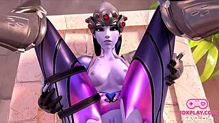 Sweet Slut From Overwatch Fucked In Every Hole