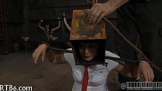 Gal Strips Inside Cage With Clothes Ripped Off