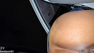 Nearly busted peeing in public by security guards. What a close call!