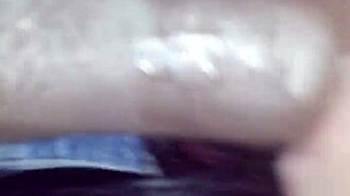 Ebony amateur girl sucks black cock well in pov scene