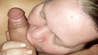 Milf Delivers Intense Blowjob Leading to Massive Cumshot!