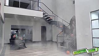 Lubed Tiny Tits Pool Sex