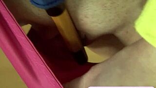 Look at this hottie rubbing her shaved pussy!