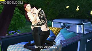 Flirting With A Vampire In 3D Hentai Preview 😈