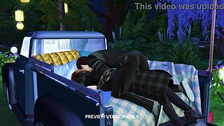 Flirting With A Vampire In 3D Hentai Preview 😈