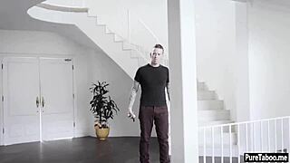 stepsis and friend in threesome with stepbro