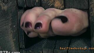 Beautiful babe endures intense facial punishment in a cute setting