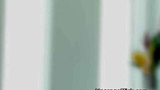 Oiled masseuse gags on handyman's cock during deepthroat blowjob after massage