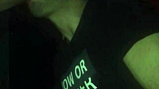 I love sucking cocks through the glory hole and getting cumshots all over my face in this gay adventure.