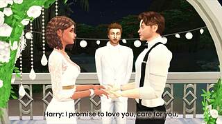The wedding night featuring harry - 3d cartoon - preview version