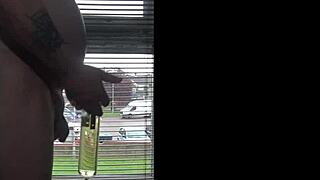 a shy amateur meets someone in public for a naked bisexual encounter