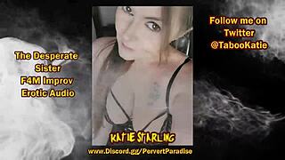 Desperate wife shares erotic audio story