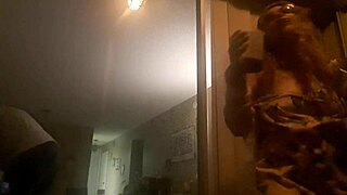 Dulcemendra flashes her boobs outside, watch the voyeur pov