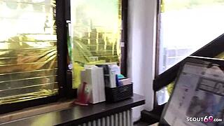 Can curvy teen 18+ Jana Schwarz handle her German teacher?