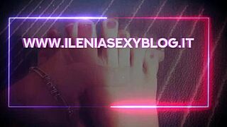 italian slave jerks to my feet commands