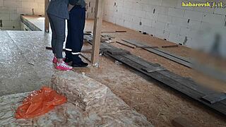 hot wife pays builder with sex 💦