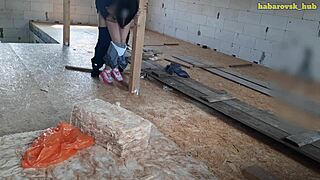 hot wife pays builder with sex 💦