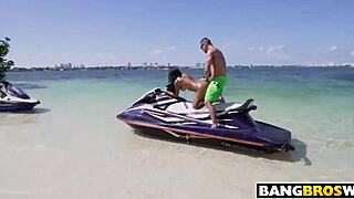 Brazilian Babe Alina Belle Deserted Island Fuck