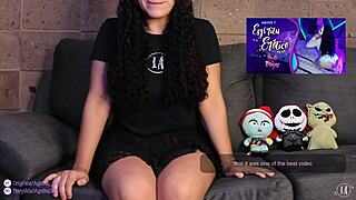 reacting to erotic ghost halloween special with mexican petite squirting masturbation