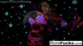 Romi Rain toys pussy after disco ball 😏