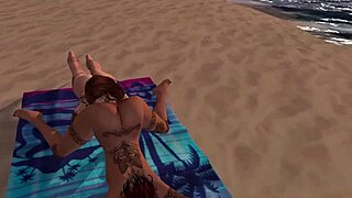 K and p enjoy beach reality