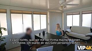 Wow! VIP4K Blonde Loves Lender’s Idea of Pussy-Nailing for Credit Approval!
