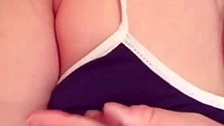 japanese nympho in bikini seduces with secret language, shaved pussy pov masturbation squirting