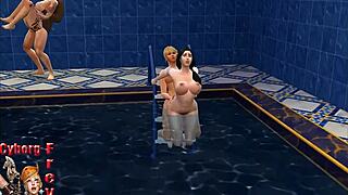 Hard Sex In The Pool