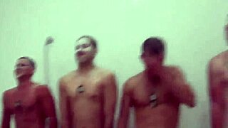 Can This Muscle Guy Handle Tying And Fucking That Boy In The Shower?