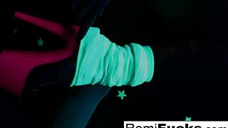 Romi Rain toys pussy after disco ball 😏