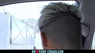 little guy gets a big black cock in his ass during study break.