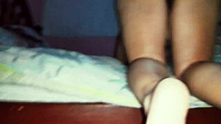 Celebrating new year with doggystyle pussy and anal fucking close up