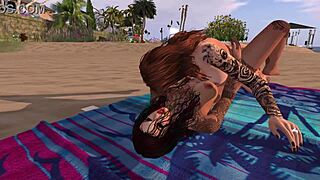 K and p enjoy beach reality