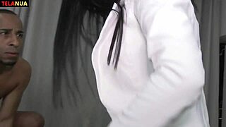 latina secretary gives BLOWJOB or I tell the boss