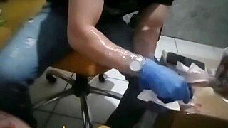 Tattoo session hurts more than giving ass