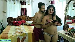 My hot Indian bhabhi got wild birthday sex with teen lover