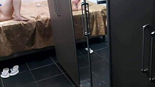 Caught young woman masturbating with vibrator, leading to risky fucking