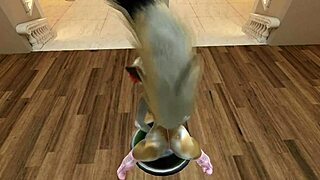 dance of the lust furry yiff with blonde cartoon teasing