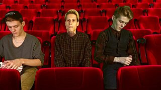 Ever tried a wild 3some in a cinema hall with two tops?