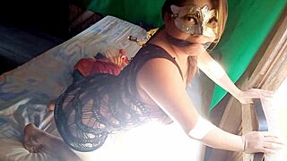 This horny milf burns with desire