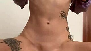 Did You See That Naughty Tattoo On Her Wet Pussy While She Pissed On The Carpet?