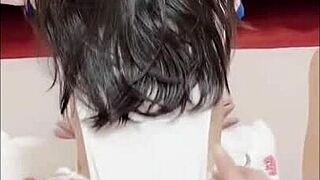 chinese neighbor sister tempts with stunning tight ass