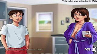 did you see that big cucumber going inside in summertime saga episode 14?