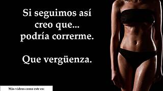 I jerk off to my big tits with spanish voice