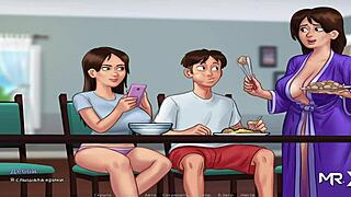 did you see that big cucumber going inside in summertime saga episode 14?