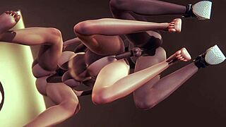 Tanami enjoys futanari boobjobs threesome