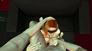 redhead gets shown the red room